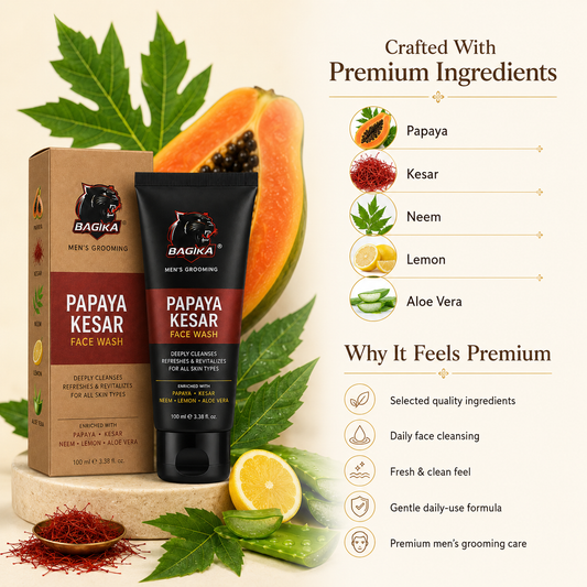 Bagira Papaya Kesar Face Wash - 100ml