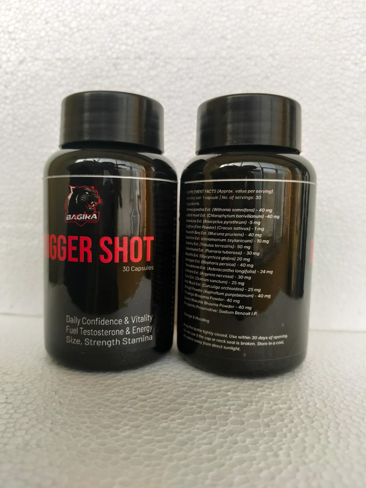 Bagira Bigger Shot Performance Combo - Oil & Capsule